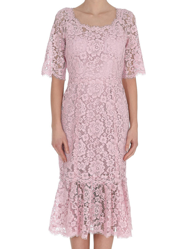 The Best Shops DOLCE & GABBANA: Vestidos media pierna - Vestido Midi - Rosado